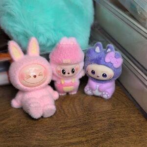 Labubu Friends Small Flocked Figures Bundle